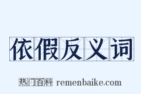 依假反义词是什么意思的图片